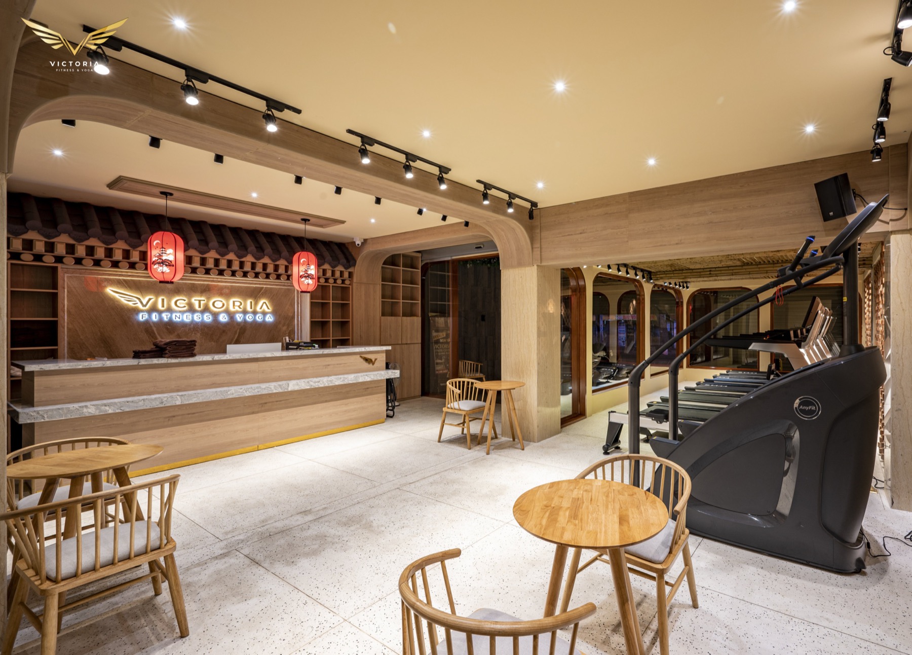 Khu lễ tân và tư vấn tại Victoria Fitness & Yoga